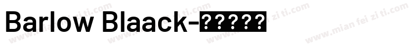 Barlow Blaack字体转换